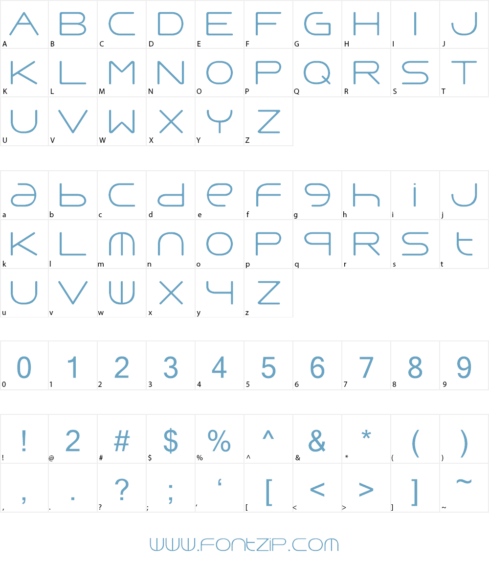 Punavuori 00150 Font Character